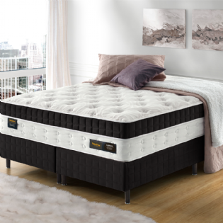 Conjunto Box Luxury Black Espuma Densidade D33HR + Molejo Duplo