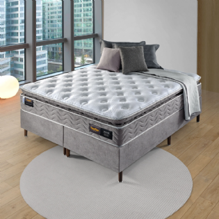 Conjunto Box Touch Látex Densidade PU D60 e D33HR + Molas